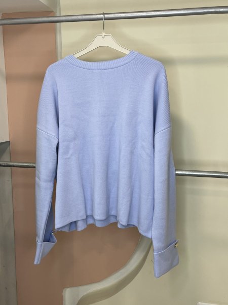 بلوز صوف ناعم ازرار